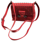 Alexander Mcqueen red leather handbag