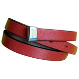 Lancel red leather bracelets
