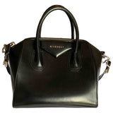 Givenchy antigona black leather handbag