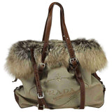 Prada brown fox handbag