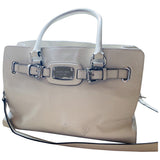 Michael Kors hamilton ecru leather handbag