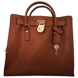 Michael Kors hamilton brown leather handbag