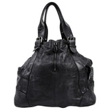 Alexander Mcqueen black leather handbag