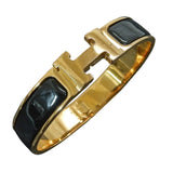 Hermès clic h gold metal bracelets
