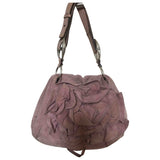 Yves Saint Laurent pink suede handbag