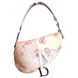 Dior saddle pink cloth handbag
