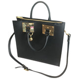 Sophie Hulme black leather handbag