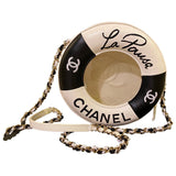 Chanel black leather handbag