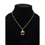 Salvatore Ferragamo gold metal necklaces