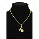 Salvatore Ferragamo gold metal necklaces