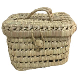 Non Signé / Unsigned hippie chic  wicker handbag