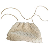Bottega Veneta pouch beige leather handbag