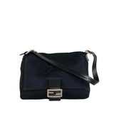 Fendi mamma baguette  black cloth handbag