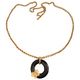 Yves Saint Laurent gold metal necklaces