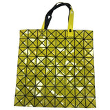 Issey Miyake yellow plastic handbag