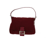 Fendi mamma baguette  pink cloth handbag