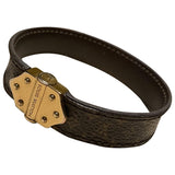 Louis Vuitton monogram brown cloth bracelets