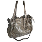 Michael Kors gold patent leather handbag