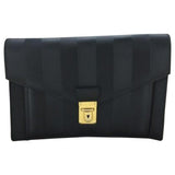 Fendi black cloth clutch bag