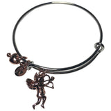 Non Signé / Unsigned motifs religieux silver pink gold bracelets