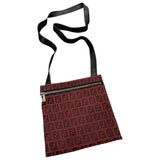 Fendi burgundy cloth clutch bag