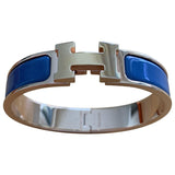 Hermès clic h blue metal bracelets