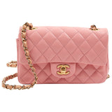 Chanel timeless/classique pink leather handbag