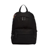Prada black cloth backpacks