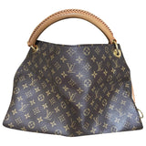 Louis Vuitton artsy brown cloth handbag