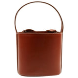 Staud bisset brown leather handbag