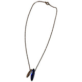 Calvin Klein blue metal necklaces