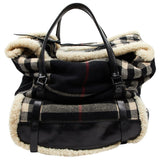 Burberry black wool bag