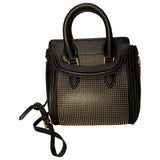 Alexander Mcqueen heroine black leather handbag