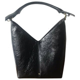 Anya Hindmarch black leather handbag