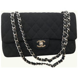 Chanel 2.55 black cloth handbag