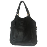 Yves Saint Laurent tribute black leather handbag