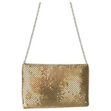 Paco Rabanne gold metal clutch bag
