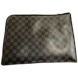 Louis Vuitton pochette jour gm anthracite cloth bag