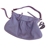 Lancel purple leather handbag