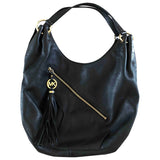 Michael Kors black leather handbag