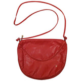 Bally red leather handbag