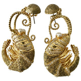 H&m Conscious Exclusive gold metal earrings