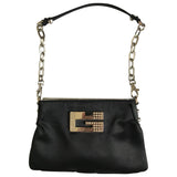 Guess black silk handbag