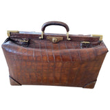 Moynat Paris brown crocodile bag