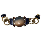 Philippe Ferrandis gold metal bracelets