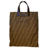 Fendi brown cloth handbag