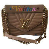 Louis Vuitton new wave beige leather handbag