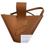Carolina Santo Domingo camel leather handbag