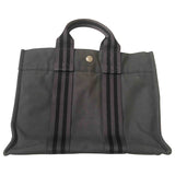 Hermès grey cloth handbag