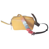 Anya Hindmarch yellow leather handbag